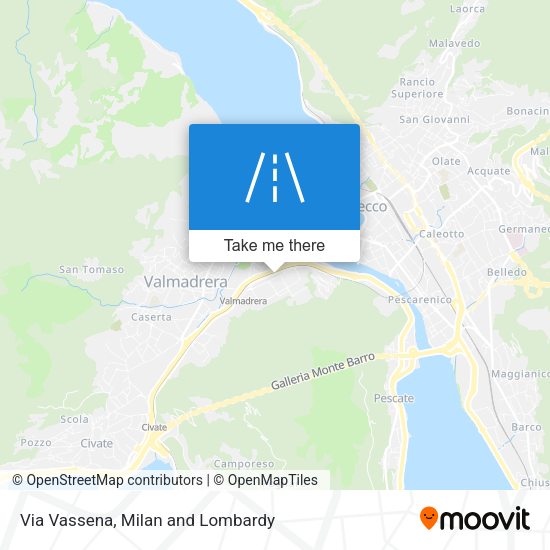 Via Vassena map