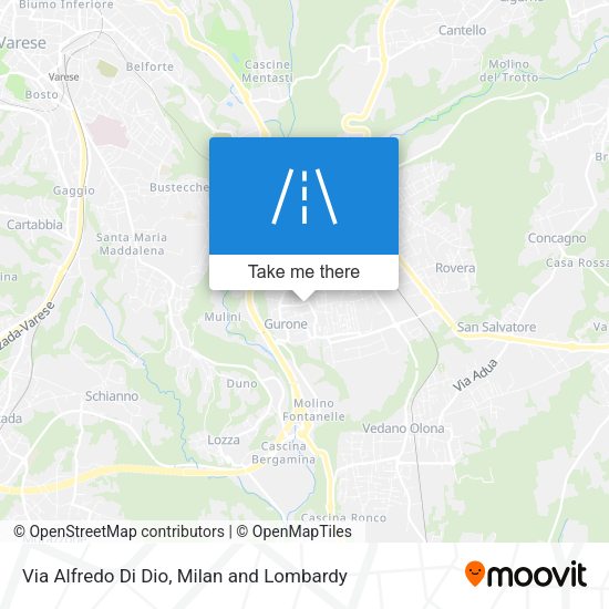 Via Alfredo Di Dio map