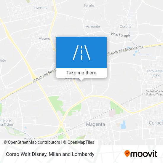 Corso Walt Disney map