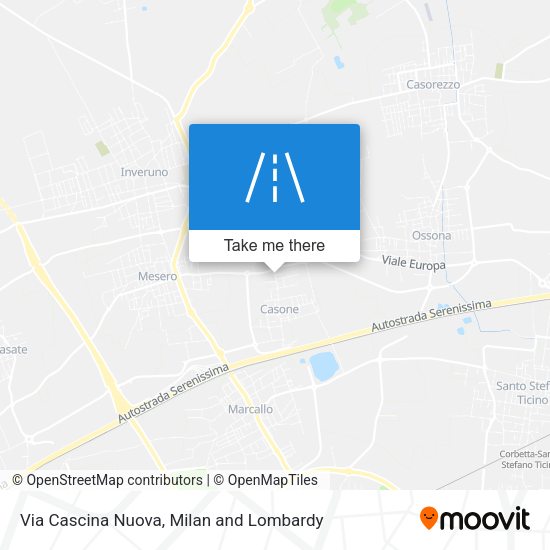 Via Cascina Nuova map