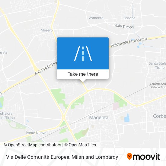 Via Delle Comunità Europee map