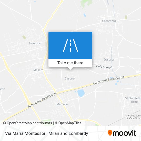 Via Maria Montessori map