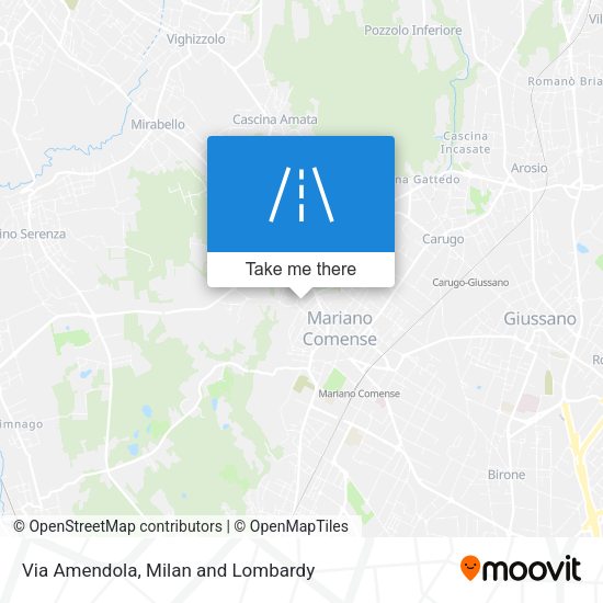 Via Amendola map