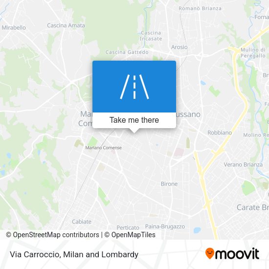 Via Carroccio map