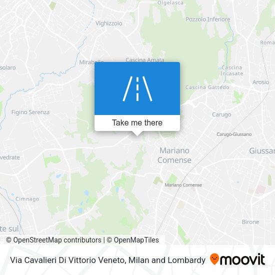 Via Cavalieri Di Vittorio Veneto map