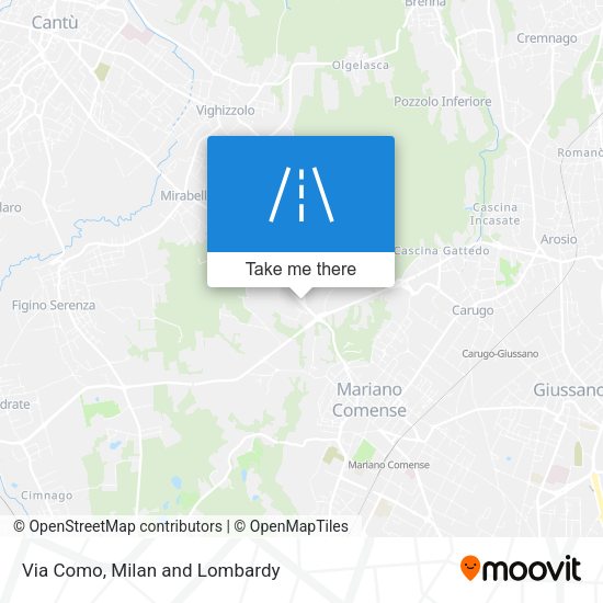 Via Como map