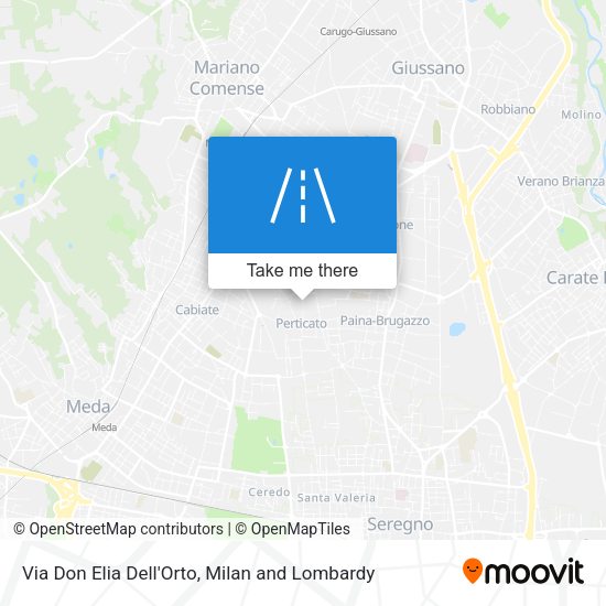 Via Don Elia Dell'Orto map