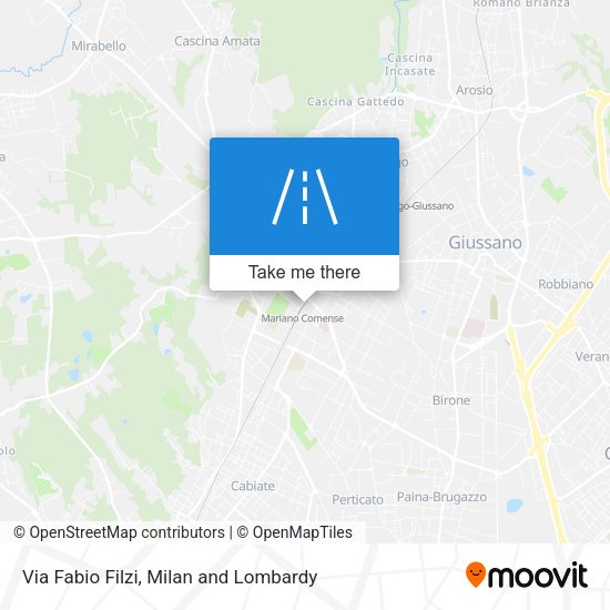 Via Fabio Filzi map