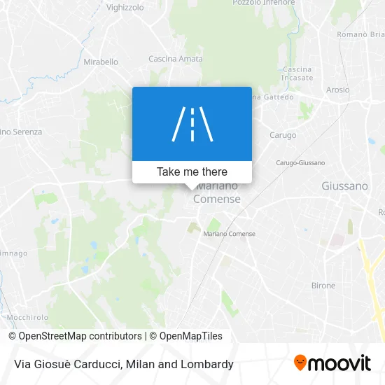 Via Giosuè Carducci map