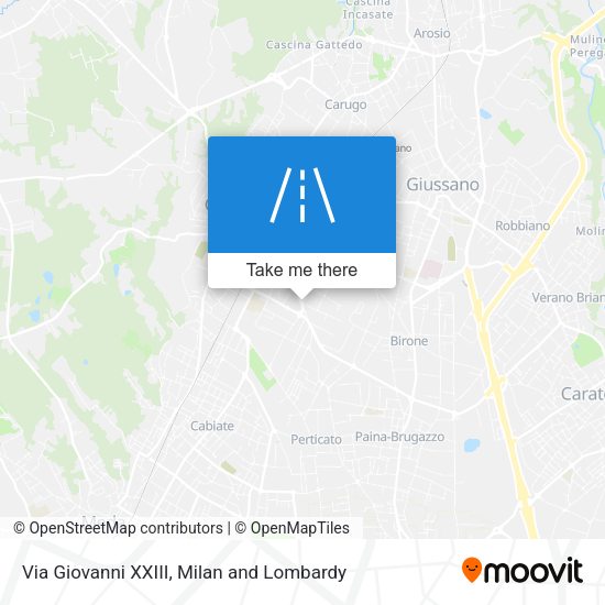 Via Giovanni XXIII map