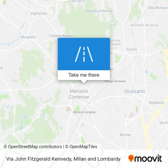 Via John Fitzgerald Kennedy map