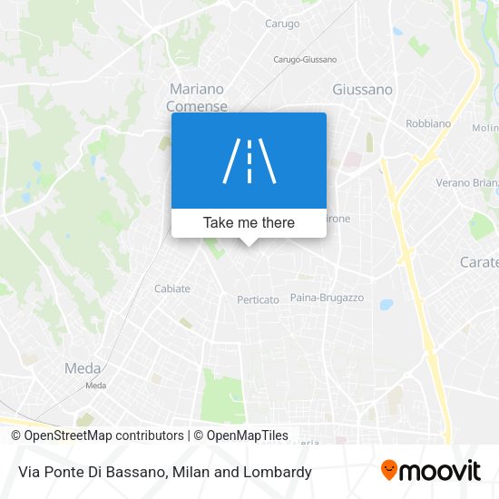 Via Ponte Di Bassano map