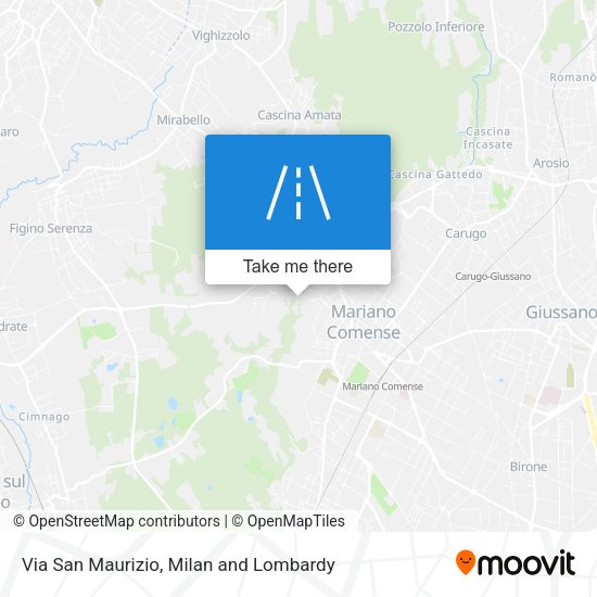 Via San Maurizio map