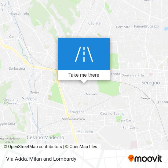 Via Adda map