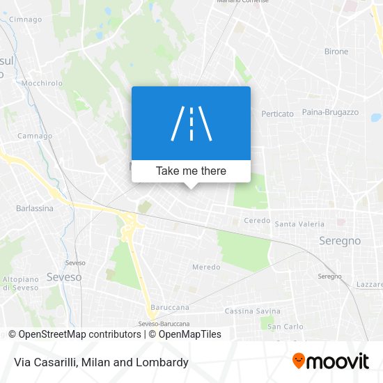 Via Casarilli map