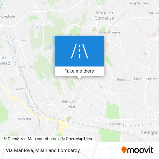 Via Mantova map