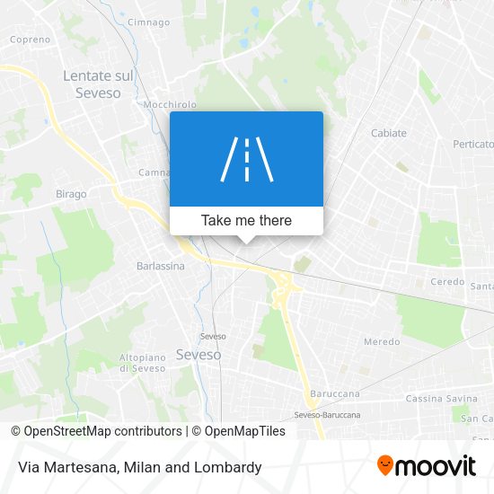 Via Martesana map