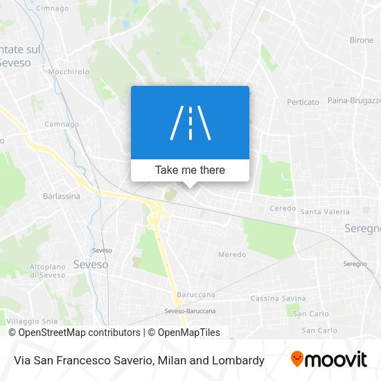 Via San Francesco Saverio map