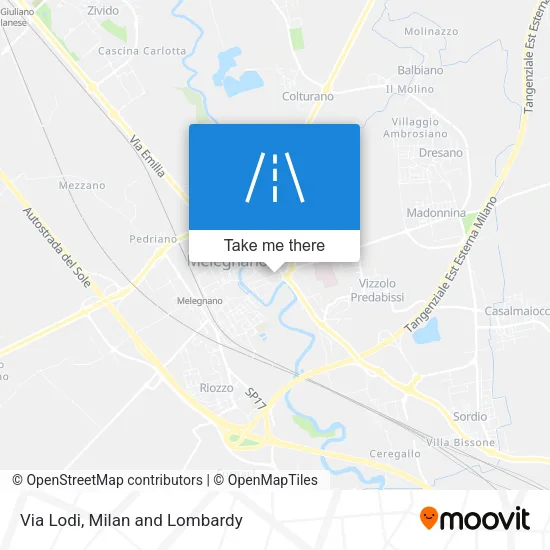 Via Lodi map