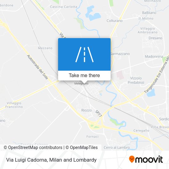Via Luigi Cadorna map