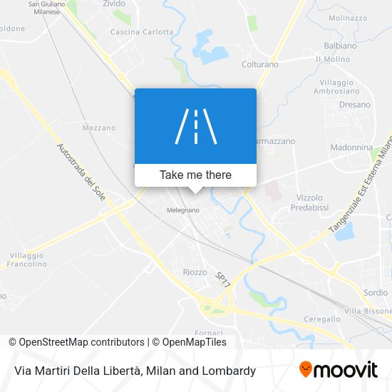 Via Martiri Della Libertà map