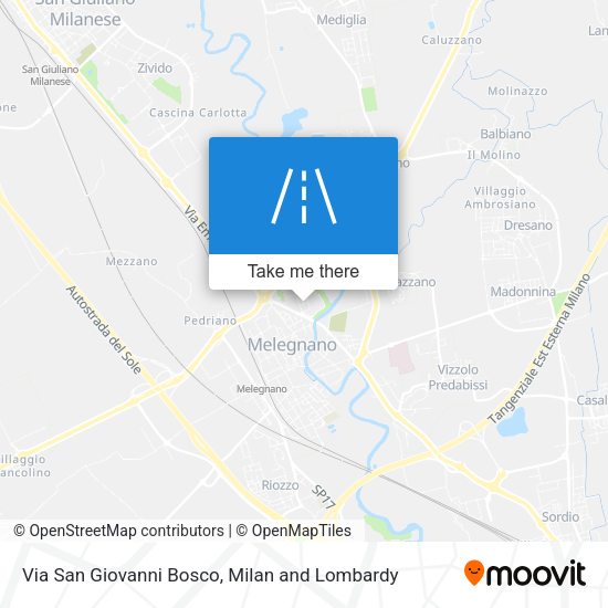 Via San Giovanni Bosco map