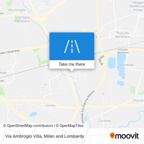 Via Ambrogio Villa map