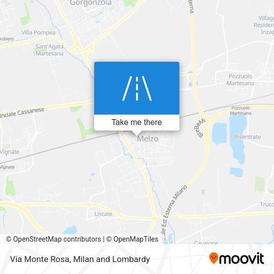 Via Monte Rosa map