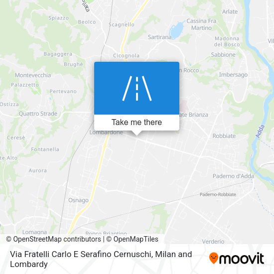 Via Fratelli Carlo E Serafino Cernuschi map