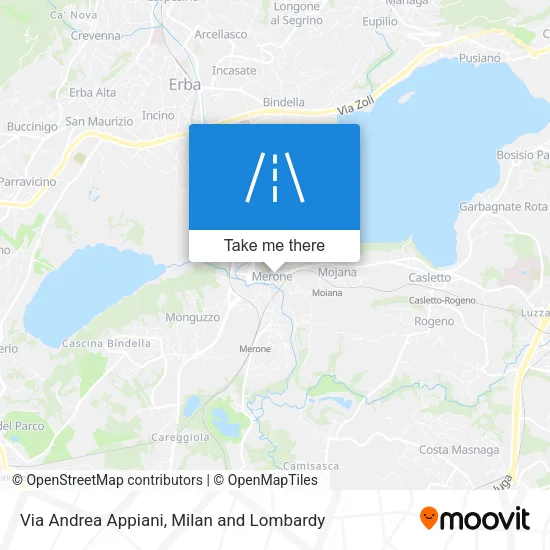 Via Andrea Appiani map