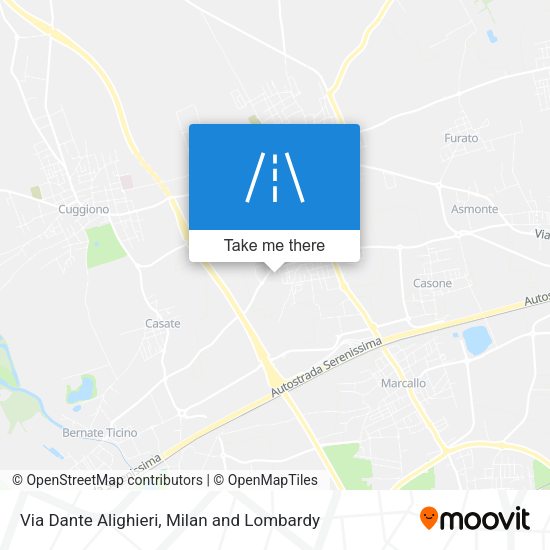 Via Dante Alighieri map