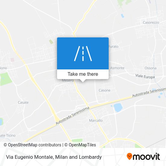 Via Eugenio Montale map