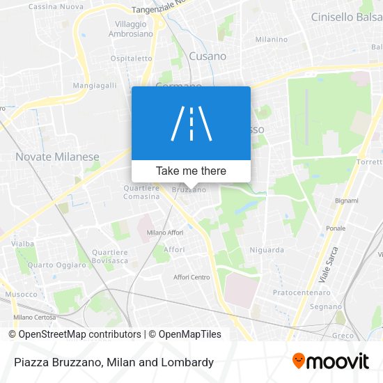 Piazza Bruzzano map