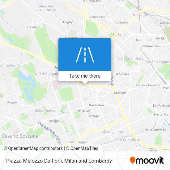 Piazza Melozzo Da Forlì map