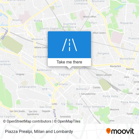 Piazza Prealpi map