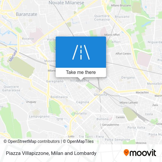 Piazza Villapizzone map