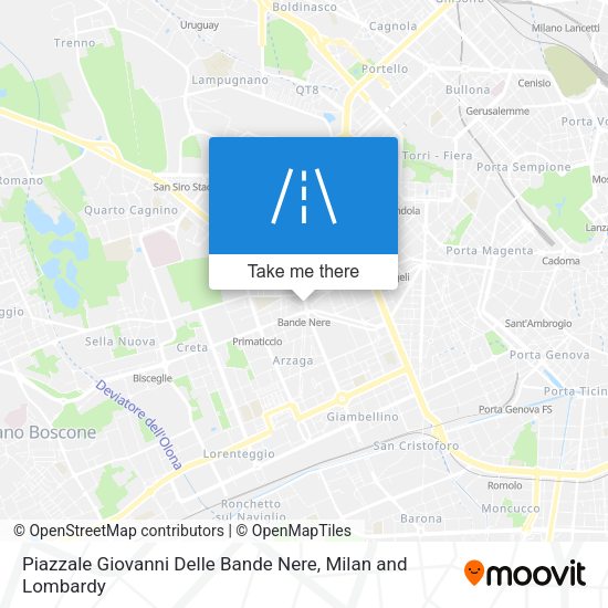 Piazzale Giovanni Delle Bande Nere map