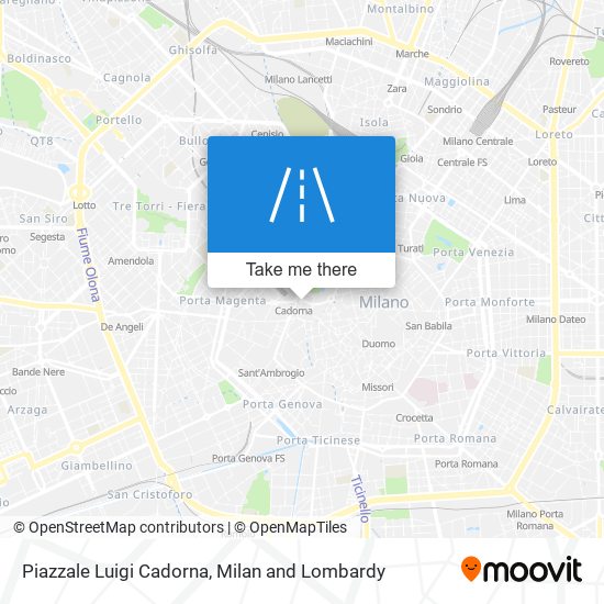 Piazzale Luigi Cadorna map