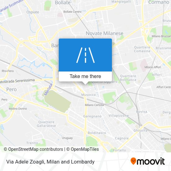 Via Adele Zoagli map