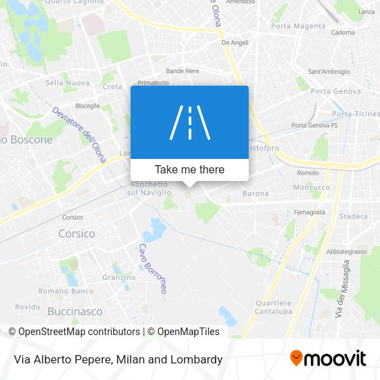 Via Alberto Pepere map