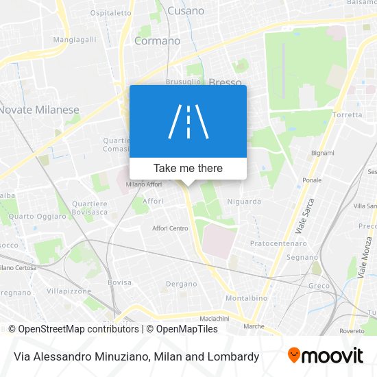 Via Alessandro Minuziano map