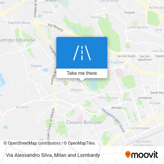 Via Alessandro Silva map