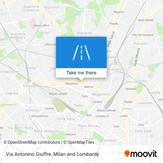 Via Antonino Giuffrè map