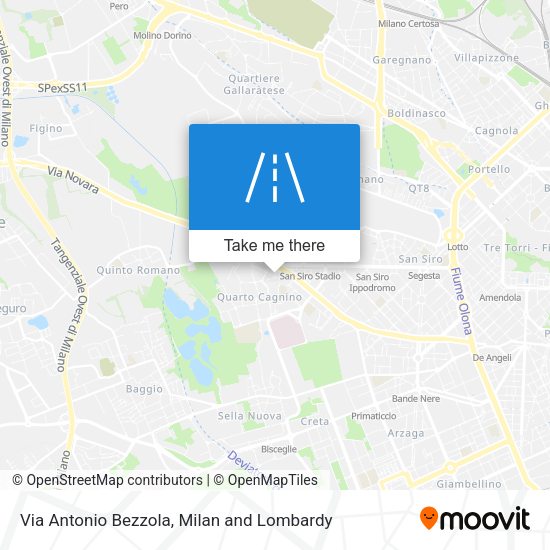 Via Antonio Bezzola map