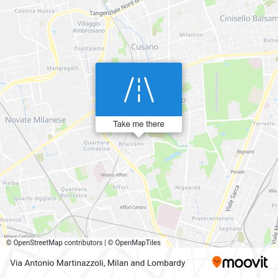 Via Antonio Martinazzoli map