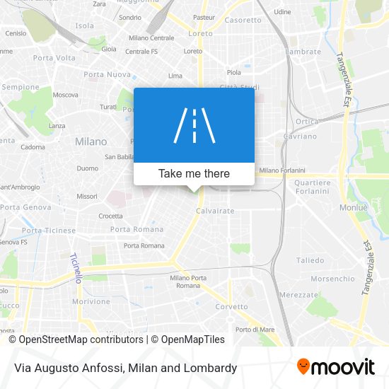 Via Augusto Anfossi map