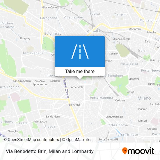 Via Benedetto Brin map
