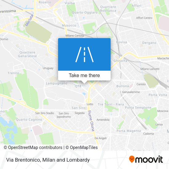 Via Brentonico map