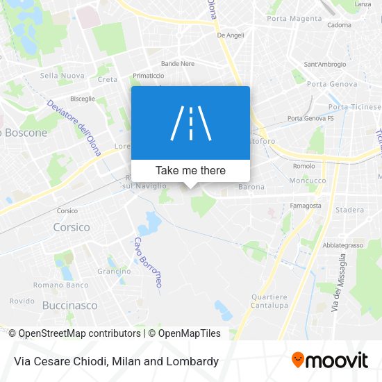 Via Cesare Chiodi map