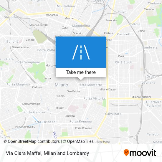 Via Clara Maffei map